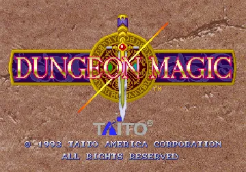 Dungeon Magic (US) screen shot title